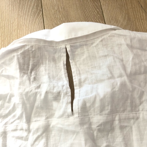 Knix Oversized Beach Coverup Shirt in White Size XL - Picture 4 of 11